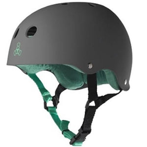 Triple 8 Helmet: Brainsaver Rubberized Carbon Grey