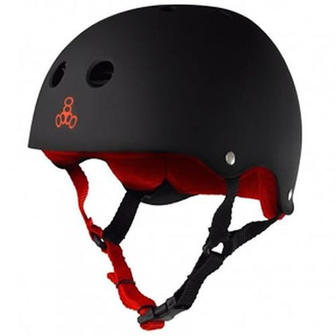 Triple 8 Helmet: Brainsaver Rubberized Black V2