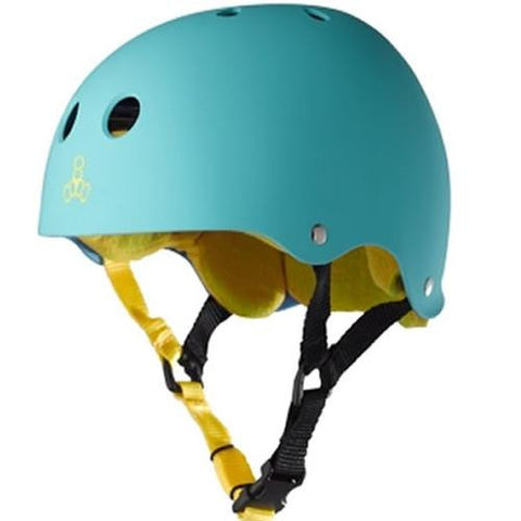 Triple 8 Helmet: Brainsaver Rubberized Teal