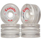 Eastside Longboard Wheels: H2O Rain Wheels 70mm 78a Clear Wheels- Edge Boardshop