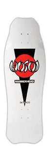 Hosoi Skateboard Deck: Hammerhead Micro OG 29 White Boards- Edge Boardshop