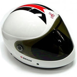 Triple 8 Full Face Helmet: Racer X Full Face White SALE