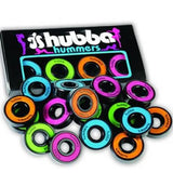 Hubba Bearings: Hummer Multi-Colored 8pk Bearings- Edge Boardshop