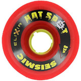 Seismic Longboard Wheels: Hot Spot Elixer 76mm 82a Red