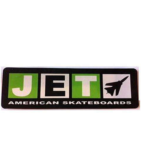 Jet Sticker: Jet Longboard Logo 4" Stickers- Edge Boardshop