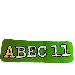 Abec 11 Sticker: Green Logo 2" Stickers- Edge Boardshop