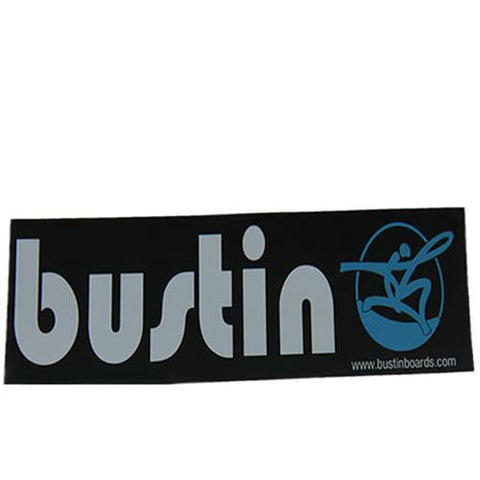 Bustin Sticker: Bustin Black Blue Logo Stickers- Edge Boardshop