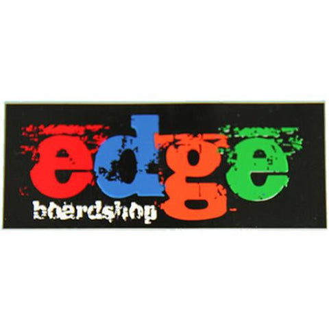 Edge Sticker: Edge Grunge Logo Color Stickers- Edge Boardshop