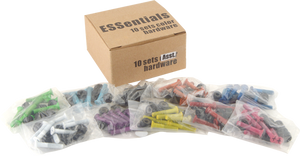 ESSENTIALS 10/PK ASST.COLOR 1" HARDWARE ppp