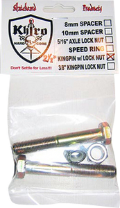 KHIRO KINGPIN SET 2-3/4" (3/8-24) 2qty w/locknuts