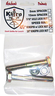 KHIRO KINGPIN SET 2-3/4" (3/8-24) 2qty w/locknuts