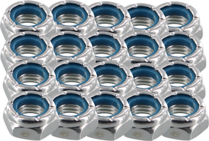 MODUS SPEED BEARINGS 20/PACK AXLE NUTS SILVER