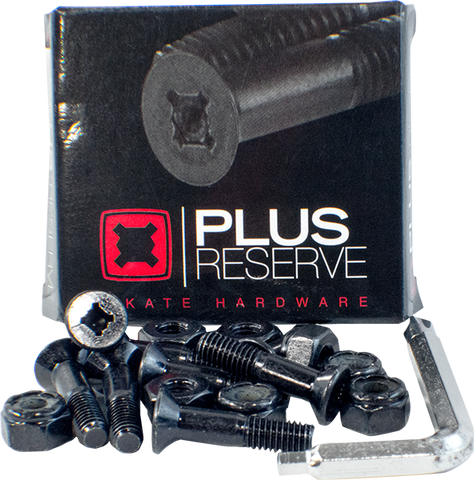 PLUS RESERVE UNIVERSAL 7/8" BLK/BLK HARDWARE SET