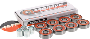 BRONSON G2 BEARINGS SINGLE SET PACK w/spcrs+wshers