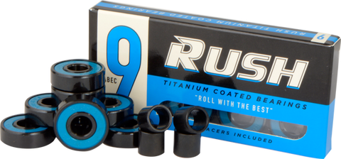 RUSH ABEC-9 BEARINGS W/SPACERS ppp