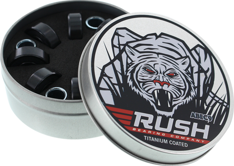 RUSH BEARINGS (TINS) ABEC-9 BEARINGS W/SPACERS ppp