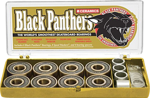 SHORTYS BLACK PANTHERS CERAMIC BEARINGS single set