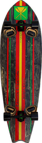 KAHUNA SHAKA KAHILI 46" COMPLETE-13.7x46 BLK/RASTA