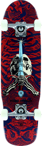 PWL/P MINI SKULL & SWORD 6 COMPLETE-8x30 NAVY/RED