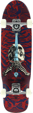 PWL/P MINI SKULL & SWORD COMPLETE-8x30 NAVY/RED