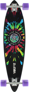 Z-FLEX PINTAIL COMPLETE-9x38 TIE DYE/BLK/WHT/PUR