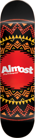 ALMOST SKATEBOARDS GEO AZTEK DECK-8.0 BLACK ppp