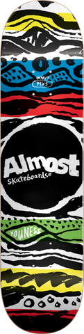 ALMOST SKATEBOARDS YOUNESS PRIMAL PRINTS DECK-8.25 impact plus