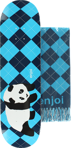 ENJOI SCARF PANDA DECK-8.25 BLU r7 W/FREE SCARF