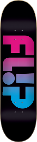 FLIP ODYSSEY FADED DECK-8.25 BLK W/PINK/CYAN