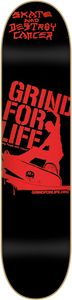 GRIND FOR LIFE LOGO DECK-7.75 BLK/RED