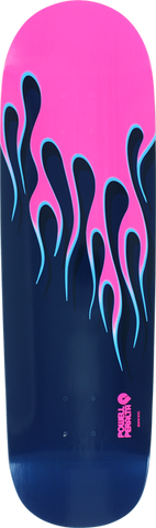 PWL/P HOT ROD FLAMES 17 DECK-9.37 PINK/NAVY