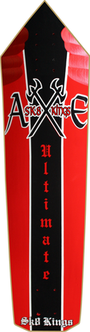 SK8KINGS AXE II WOODY DECK-8.625x32.5 RED