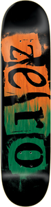 ZERO PUNK DECK-8.25 BLK/ORG/GRN