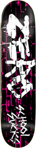 ZERO SCHOOL SUCKS DECK-7.87 BLK/PINK/WHT