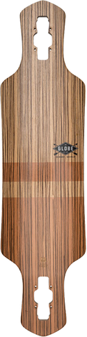 GLOBE GEMINON 35 DECK-9x35 ZEBRAWOOD/CHOCOLATE