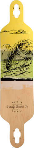 GRAVITY DROP CARVE LIQUID LAVA YEL/GRN DECK-9.5x41