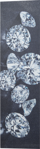 DIAMOND SPILLED JEWELS BLACK GRIP single sheet