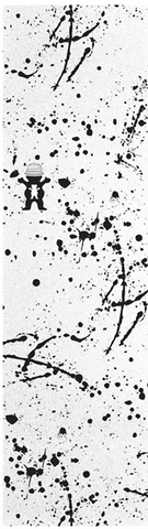 GRIZZLY 1-SHEET BOO JOHNSON SPLATTER WHT GRIP