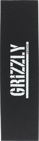 GRIZZLY 1-SHEET STAMP/BEAR CUTOUT BLK/WT GRIP