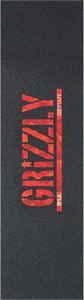 GRIZZLY 1-SHEET MSA CAMO STAMP BLK/RED CAMO