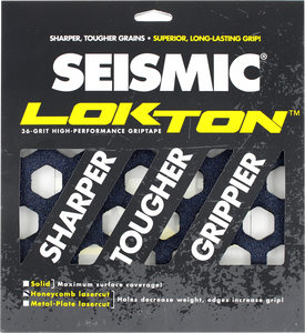 SEISMIC LOKTON GRIP SQUARES HONEYCOMB BLU 36grit