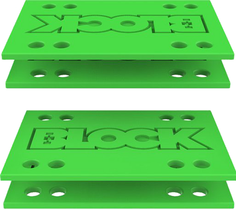 BLOCK RISER DROP-THRU ADAPTER KIT GREEN