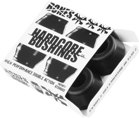 BONES HARDCORE 4PC HARD BLACK/BLACK BUSHINGS