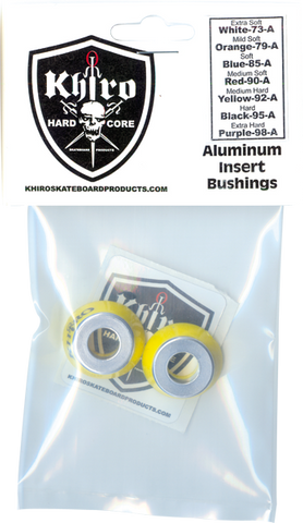 KHIRO ALUM INSERT BUSHING SET 92a M-HARD YELLOW