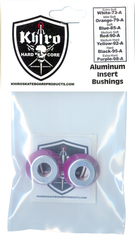 KHIRO ALUM INSERT BUSHING SET 99a X-HARD PURPLE