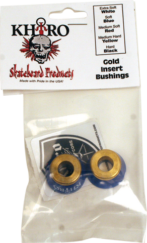 KHIRO GOLD INSERT BUSHING SET 85a SOFT BLUE