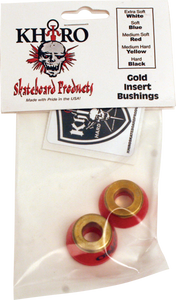 KHIRO GOLD INSERT BUSHING SET 90a M-SOFT RED