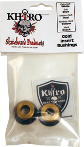 KHIRO GOLD INSERT BUSHING SET 95a HARD BLACK