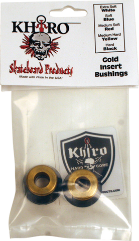 KHIRO GOLD INSERT BUSHING SET 95a HARD BLACK