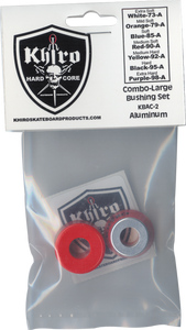 KHIRO LG-INSERT/LG-BRL BUSHING SET 90a MED RED